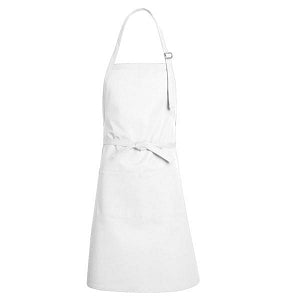 Vf Workwear-Div / Vf Imagewear (W) Red Kap Short Bib Aprons - Bib Apron, Large Center Pocket, White, One Size - TT30WHNS