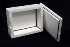 Texas Foam Polystyrene Foam Shippers - Thermal Set Up Cooler with Outer Box, 1.5 qt. - TR-3 SET UP