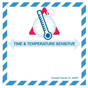 Therapak Labels - TIME & TEMPERATURE SENSITIVE LABEL - 544657