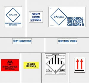 Therapak Labels - BIOHAZARD LOGO LABEL, 1000/PK - 54607