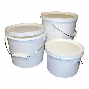 Therapak Histology Buckets with Lid - Histology Bucket with Lid, Polypropylene, Off White, 2 L - 75098G