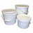 Therapak Histology Buckets with Lid - Histology Bucket with Lid, Polypropylene, Off White, 2 L - 75098G