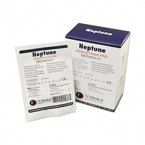 TZ Medical Neptune 2" x 2" Sterile Hemostasis Pad - Neptune Hemostasis Sterile Pad, 2" x 2" - 8870-01