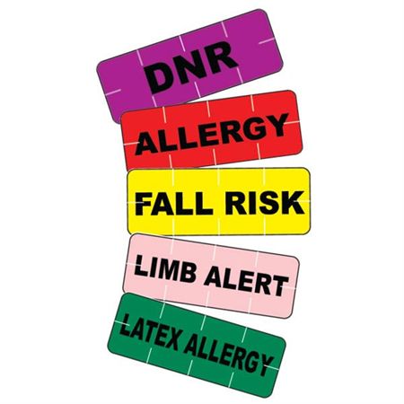 Alert Tamper-Evident Label Fall Risk - Yellow