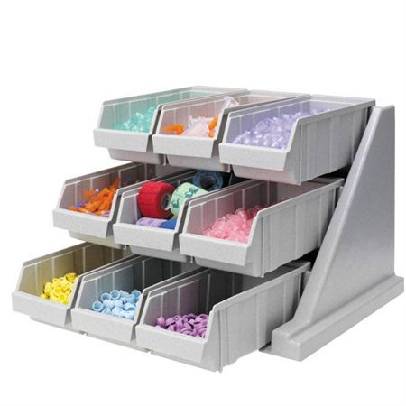 Tiered Organizer Bin System 9-Bin - 20.13"W x 21.38"D x 14.25"H