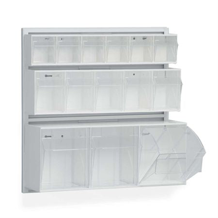 Tilt Bin with Hanger 6-Unit - 23.5"W x 3.5"D x 4.5"H