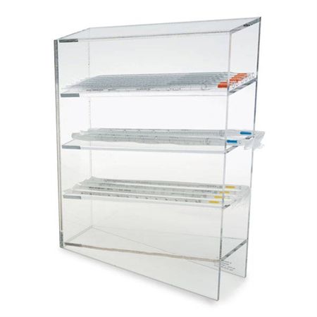 Tilted Acrylic Pipette Rack Acrylic Pipette Rack - 3.5"W x 11.5"D x 16"H