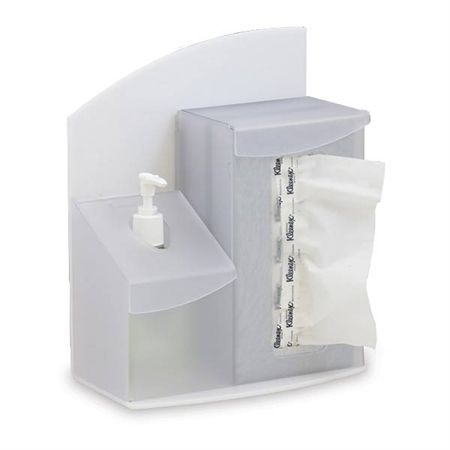 Tissue and Hand Sanitizer Dispenser Tissue/Sanitizer Dispenser - 9.625"W x 4.375"D x 11.812"H