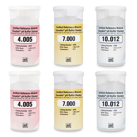 Traceable pH One-Shot Buffer Assortment Pack 2oz Each of 4.005, 7.000, 10.012 and 7.416