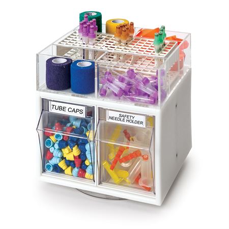 Turn and Tilt Bench Organizer Turn and Tilt Bench Organizer - 10.5"W x 11.25"D x 11"H