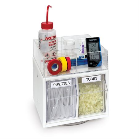 Turn and Tilt Bench Organizer Turn and Tilt Bench Organizer - 10.5"W x 11.25"D x 11"H