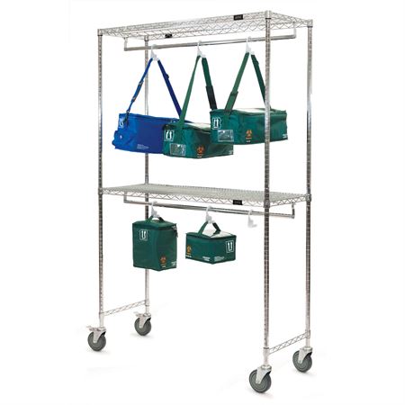 Two-Shelf Tote Rack 48"W x 18"D x 80"H