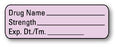 United Ad Label Co Blank Anesthesia Syringe Labels - Anesthesia Syringe Label, Blank, Violet - AL800