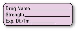 United Ad Label Co Blank Anesthesia Syringe Labels - Anesthesia Syringe Label, Blank, Violet - AL800