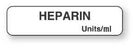 United Ad Label Co Heparin Labels - "Heparin" Label, White, 760/Roll - AM119