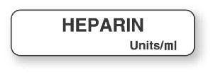 United Ad Label Co Heparin Labels - "Heparin" Label, White, 760/Roll - AM119