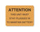 United Ad Label Co Attention Labels - Attention Label, Fluorescent Orange, 400/Roll - BE307