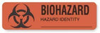 United Ad Label Hazard Warning Labels - Biohazard Warning Label, Fluorescent Red, 3" x 7/8", 320/Roll - ULBH204