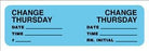 United Ad Label Co Change Minders Label - Change Minders Label, Thursday, Light Blue - CM305