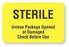 United Ad Label Co Sterile Unless Package Opened Labels - "Sterile Unless Package Opened" Label, Yellow, 250/Roll - CS652