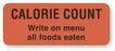 United Ad Label Co Calorie Count Labels - Calorie Count Label, Fluorescent Red, 420/Roll - HD214