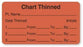 United Ad Label Co Chart Thinned Labels - Chart Thinned "Patient Name" Label, Fluorescent Red - HN305