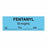 United Ad Label Anesthesia Tapes - Anesthesia Tape Labels, 1-1/2" x 1/2", Fentanyl 50 mcg / mL, Blue, 500"/Roll - ULTJ06750-D