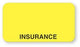 United Ad Label Co Insurance Labels - Insurance Label, Fluorescent Yellow, 500/Roll - MC007