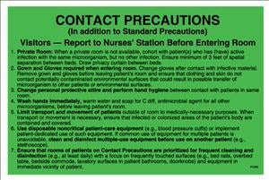 United Ad Label Co Contact Precaution Labels - LABEL, CONTACT PRECAUTIONS-(FL GRN)50/PK - PC505