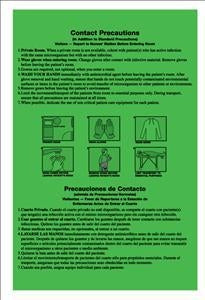 United Ad Label Co Contact Precaution Labels - LABEL, CONTACT PRECAUTIONS-(FL GRN)50 - PC507