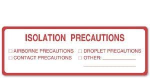 United Ad Label Co Isolation Precaution Labels - "Isolation Precautions" Label, White, Ultra - PC521