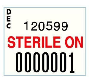 United Ad Label Co Single-Ply Labels - Single-Ply Sterile On 1115 Label, White - PCS900449S