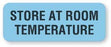 United Ad Label Co Store at Room Temperature Labels - "Store Room Temp" Label, Light Blue, 470/Roll - PH227