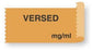 United Ad Label Co Versed Labels - "Versed mg / mL" Label, Orange - TA013