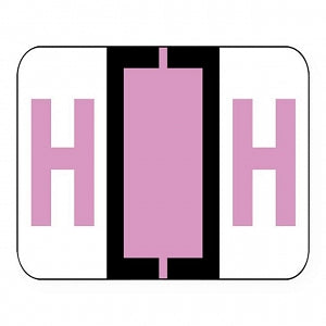 United Ad Products Alpha File Folder Labels - Alpha File Folder Labels, Letter H, Lavender, 1-1/4" x 1" - ULAF1283H