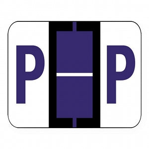 United Ad Products Alpha File Folder Labels - Alpha File Folder Labels, Letter P, Purple, 1-1/4" x 1" - ULAF1283P