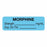 United Ad Label Co Anesthesia Labels - Morphine Label, mg, 1-1/2" x 1/2", Light Blue, 610/Roll - ULAL762