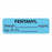 United Ad Label Co Anesthesia Labels - Fentanyl Label, 1-1/2" x 1/2" - ULAL764