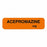 United Ad Label Co. Drug Tape / Labels - Acepromazine Label, mg, Orange, 1-1/4" x 5/16", Permanent, 760 Labels / Roll - ULAN143