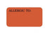 United Ad Label Co Allergy Alert Labels - Allergy Alert Label, 1-5/8" x 7/8", Fluorescent Red, 560/Roll - ULCR014