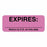 United Ad Shelf Life Labels - Expiration Labels, Pink, 2-1/4" x 7/8" - ULCS255