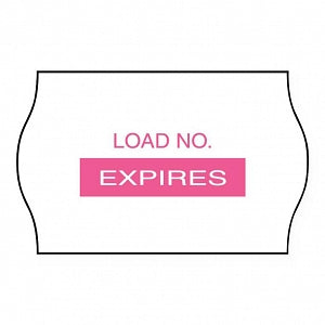 United Ad Label EDP Pinfeed Labels - Load No. EXPIRES Labels, White, 1" x 5/8" - ULCS505