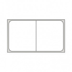 United Ad Label Cerner Direct Thermal Printer Labels - LABEL, THERMO, DIRECT, CERNERT, SYN, 1C, WH - ULDP75901