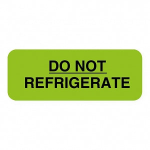 United Ad Label Storage Communication Labels - DO NOT REFRIGERATE Labels, Fluorescent Green, 2" x 3/4" - ULIV113