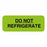 United Ad Label Storage Communication Labels - DO NOT REFRIGERATE Labels, Fluorescent Green, 2" x 3/4" - ULIV113