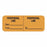 United Ad Label Line Identification Labels - Peripheral Line Labels with Date / Time / By, Fluorescent Orange, 2" x 3/4" - ULLI200