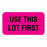 United Ad Label Company Quality Control Labels - "Use First" Label, Fluorescent Yellow, 1-1/4" x 5/16", 760/Roll - ULQC110