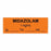 United Ad Label Anesthesia Tapes - Anesthesia Tape Labels, 1-1/2" x 1/2", MIDAZOLAM 1 mg / mL, Orange, 500"/Roll - ULTJ0151-D