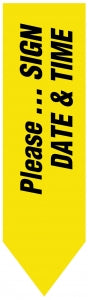 United Add Label Company UniArrow Flags - UniArrow Jr. Space Saver Flag, 2" x 9/16", Synthetic Paper, Yellow - ULUQ461