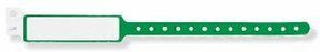 United Ad Label Co Patient ID Wristband Labels - Patient ID Wristband Label, Green - WB5040-15